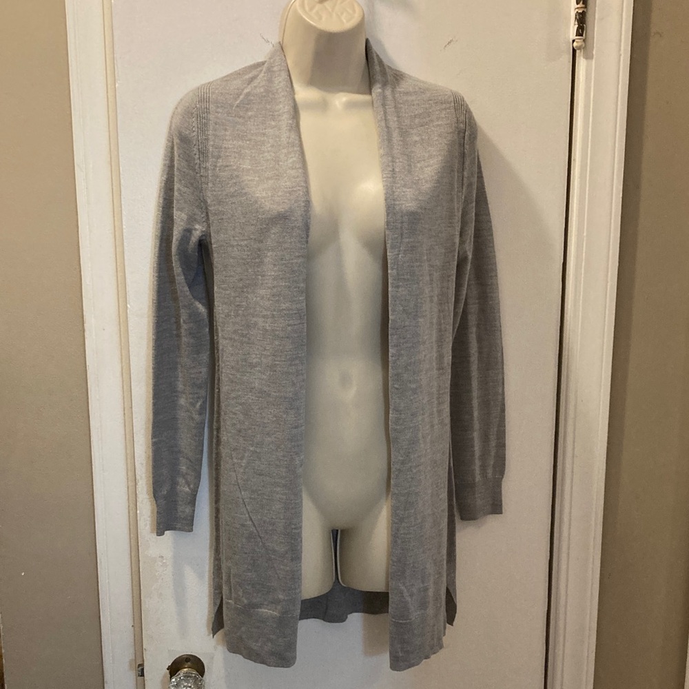 Saks Fifth Avenue  XS Light Gray Women's Cardigan 25-396-5